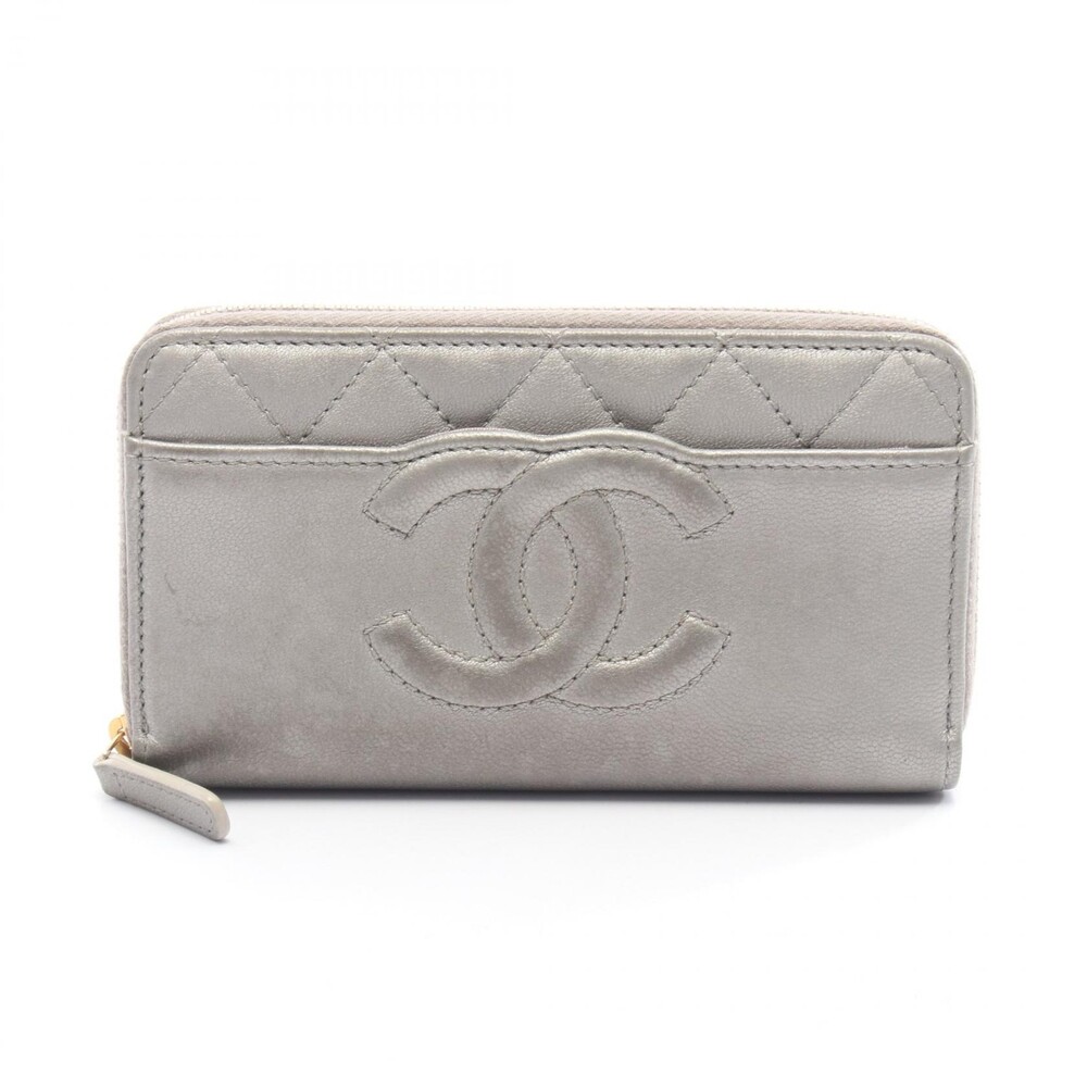 Chanel Matelasse Around Zip Long Wallet #295357C59B
